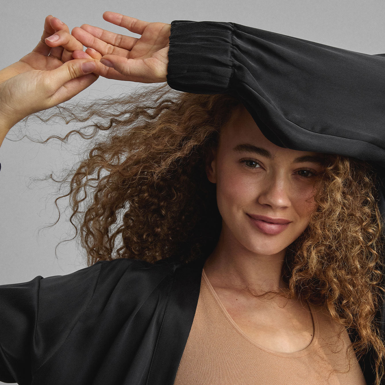 Washable Silk Long Robe