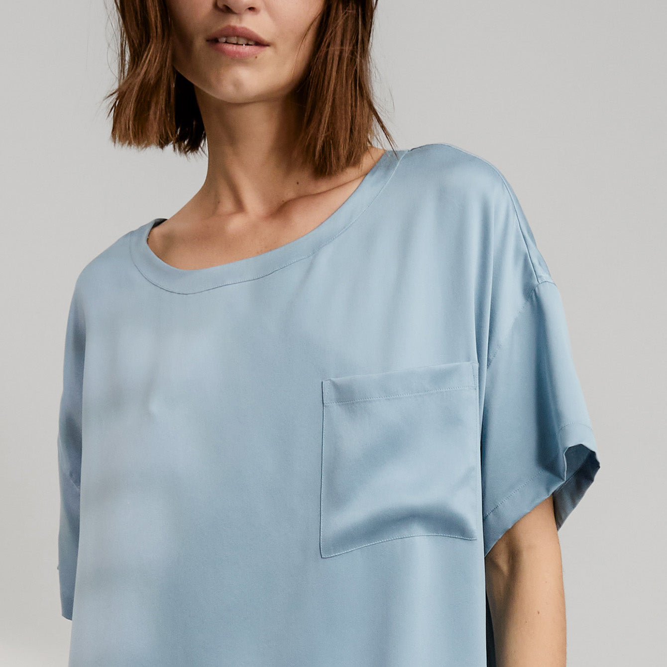 Washable Silk Oversized Sleep Tee