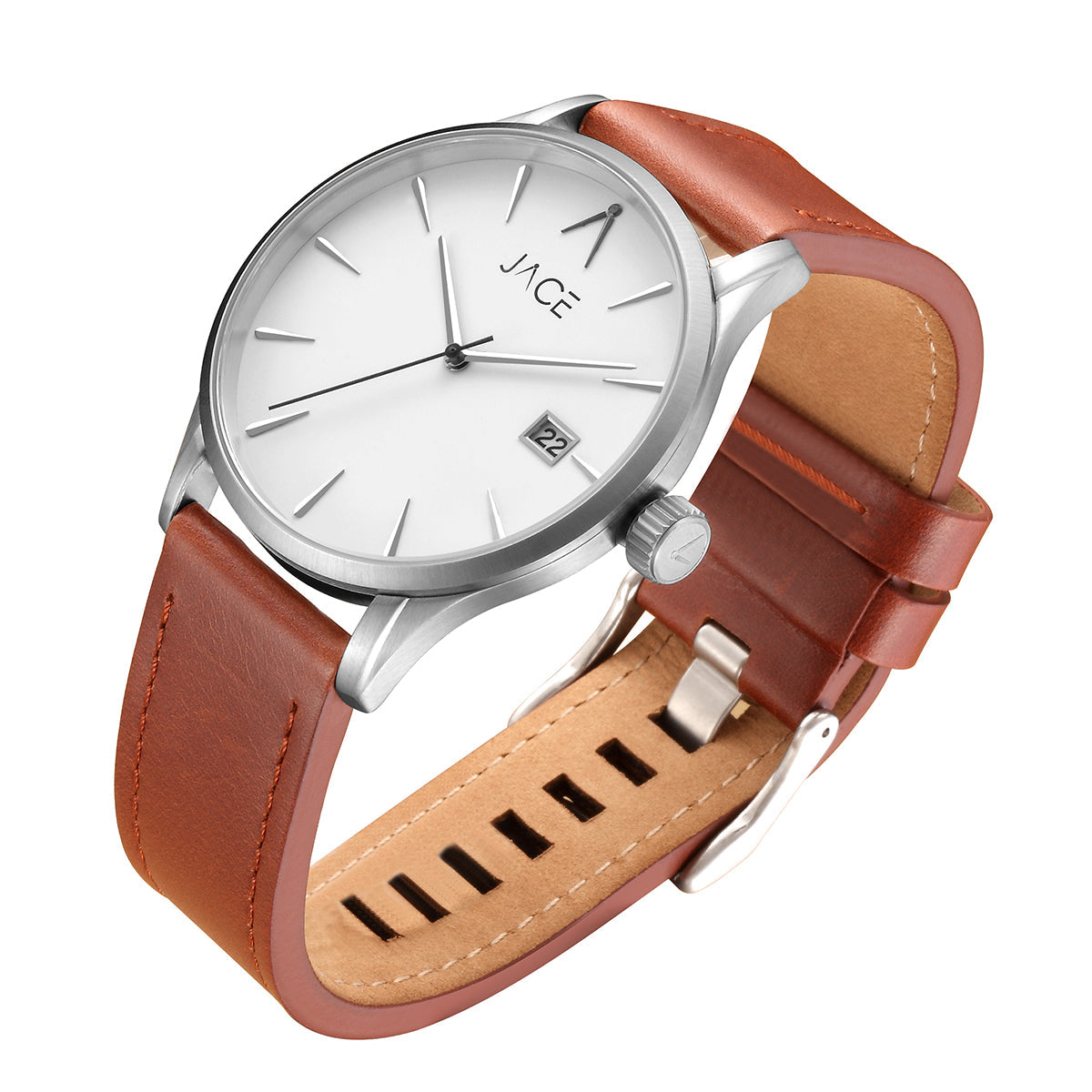 "MANTA" MEN`S LEATHER BAND WATCH