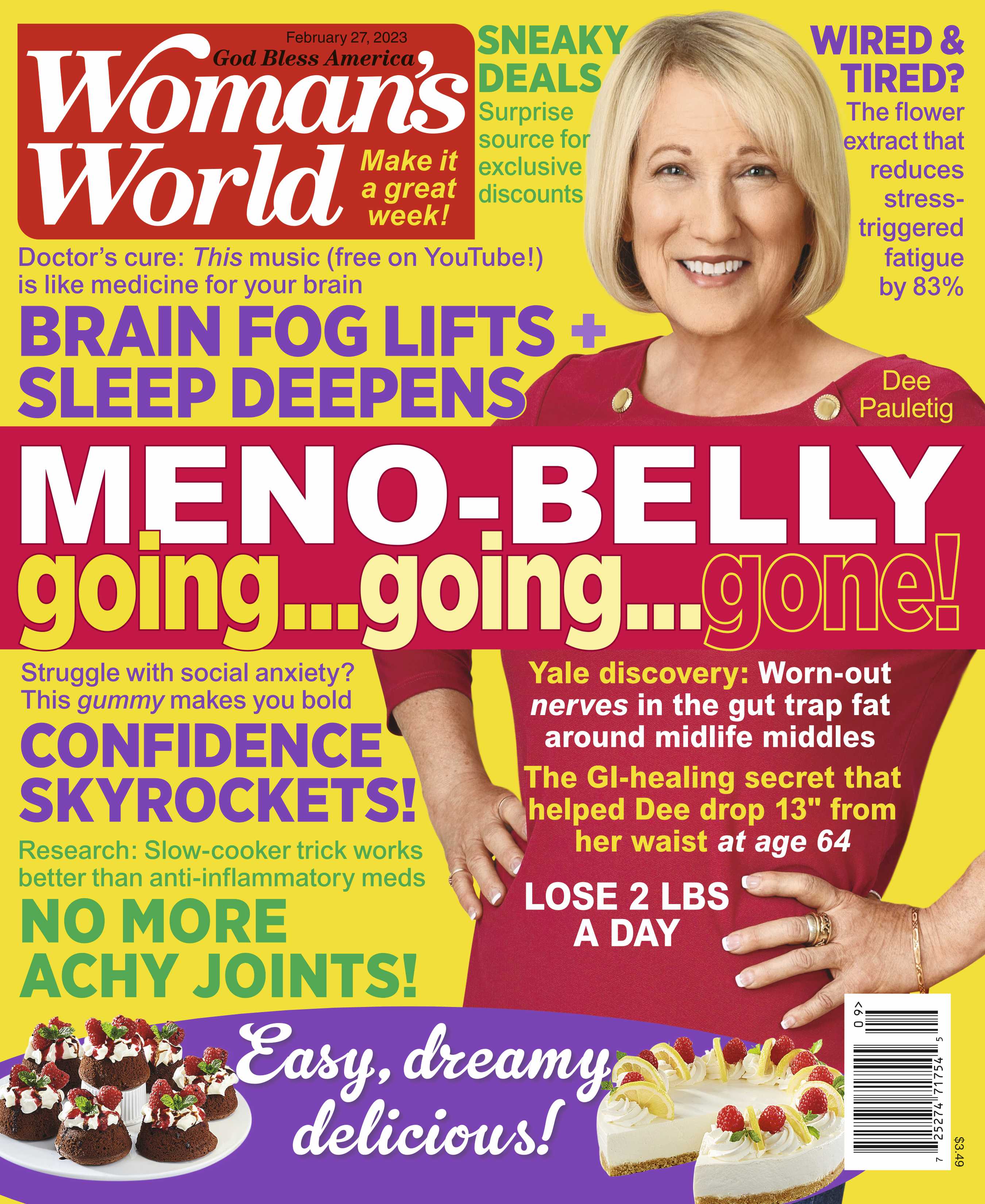 Woman's World - 02.27.23 Meno-Belly Going Going Gone!