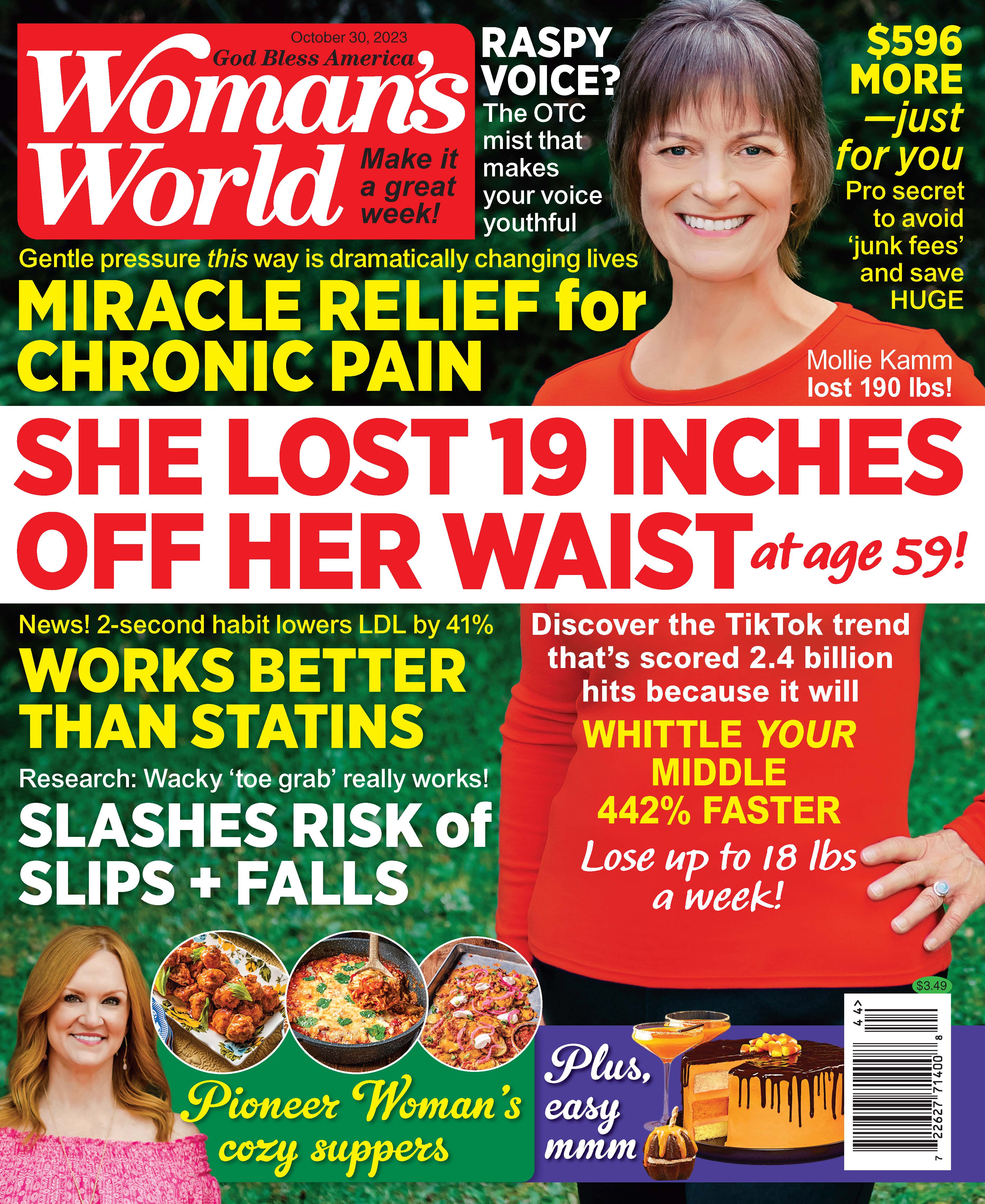 Woman's World - 10.30.23 She Lost 19 Inches Off Her Waist at Age 59