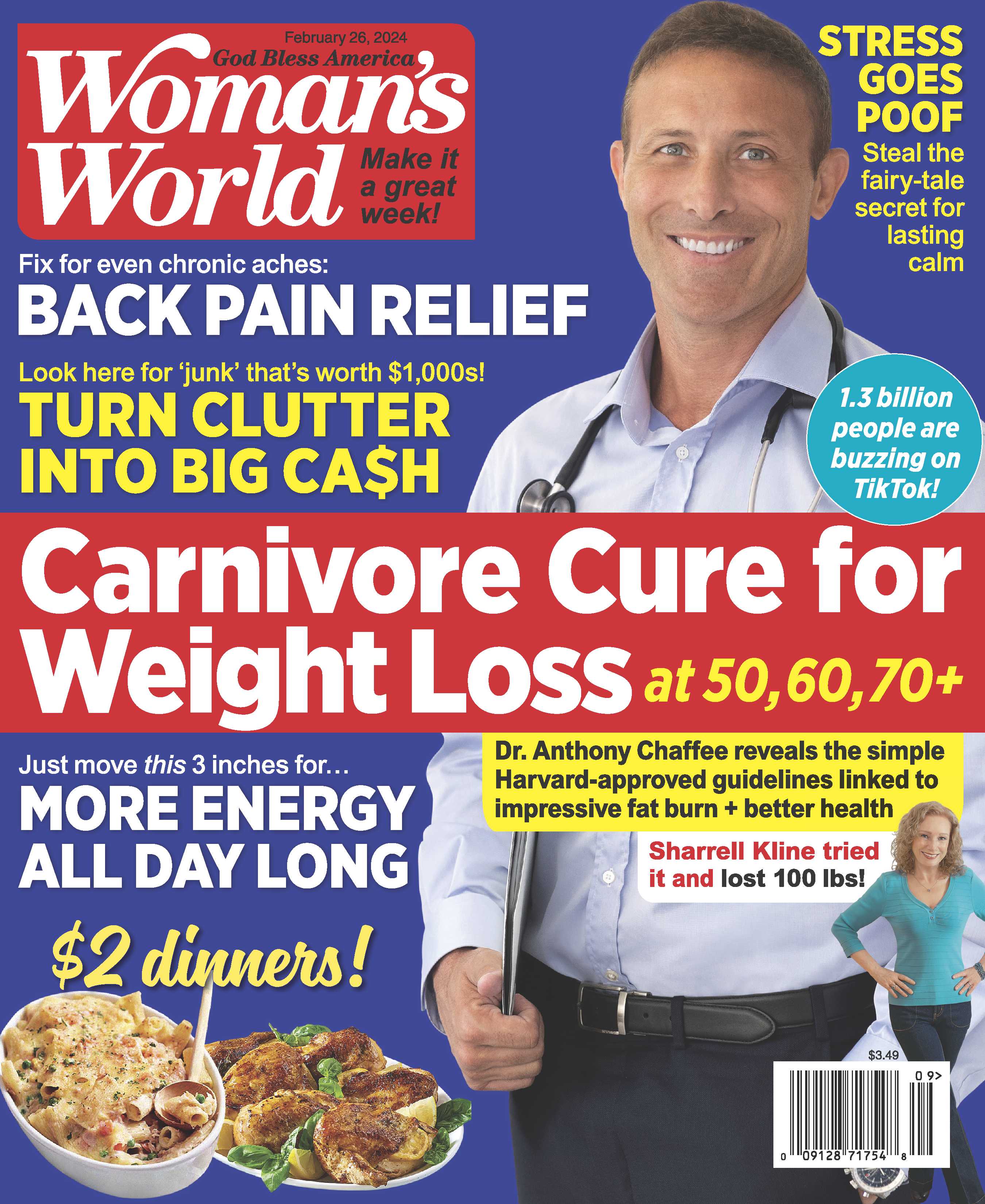 Woman's World - 02.26.24 Carnivore Cure for Weight Loss at 50, 60, 70