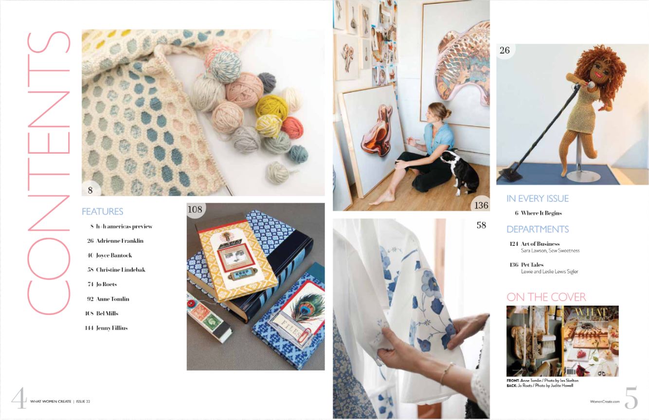 What Women Create - Spring 2024: Photography & Stories From Artists Anne Tomlin, Jo Roets, Adrienne Franklin, Christine Lindebak, Bel Mills, Jenny Fillius, Art Of Business, Pet Tales & More!