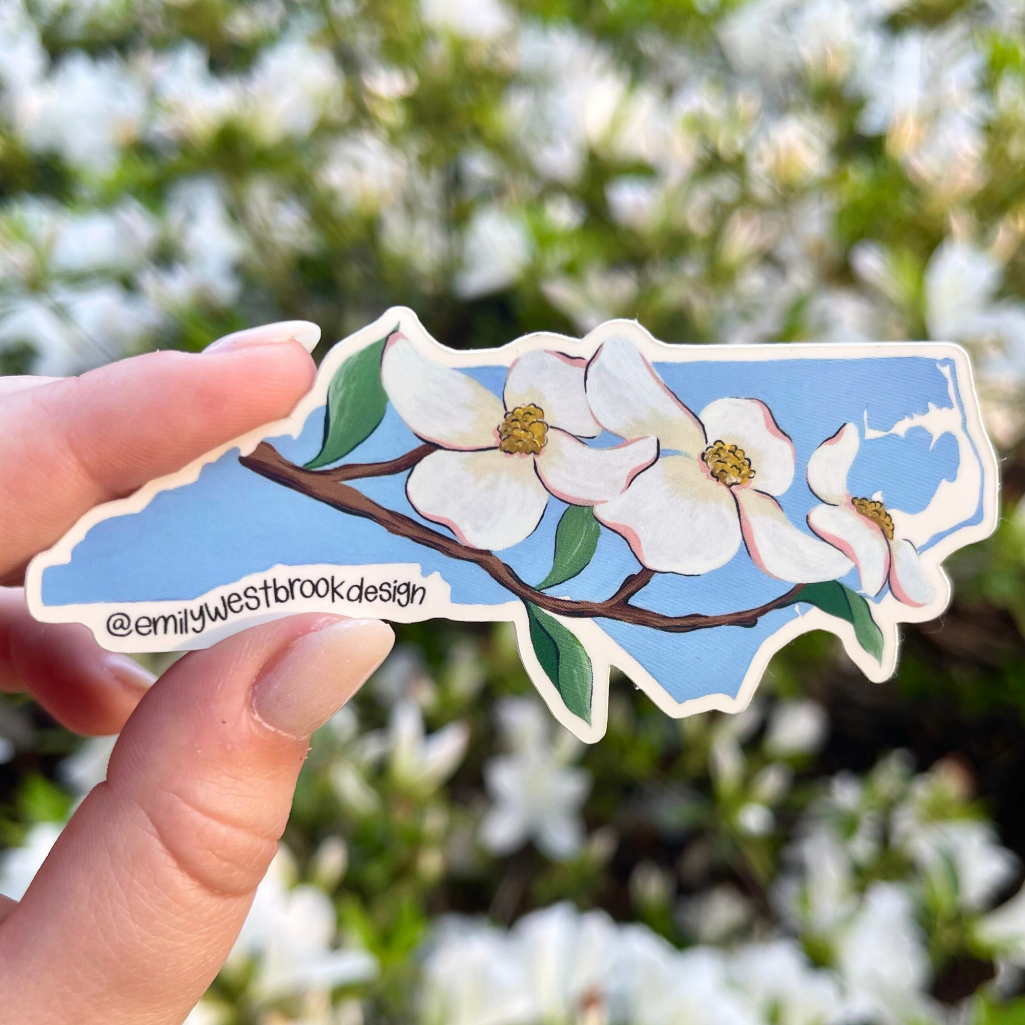 North Carolina State Flower Sticker