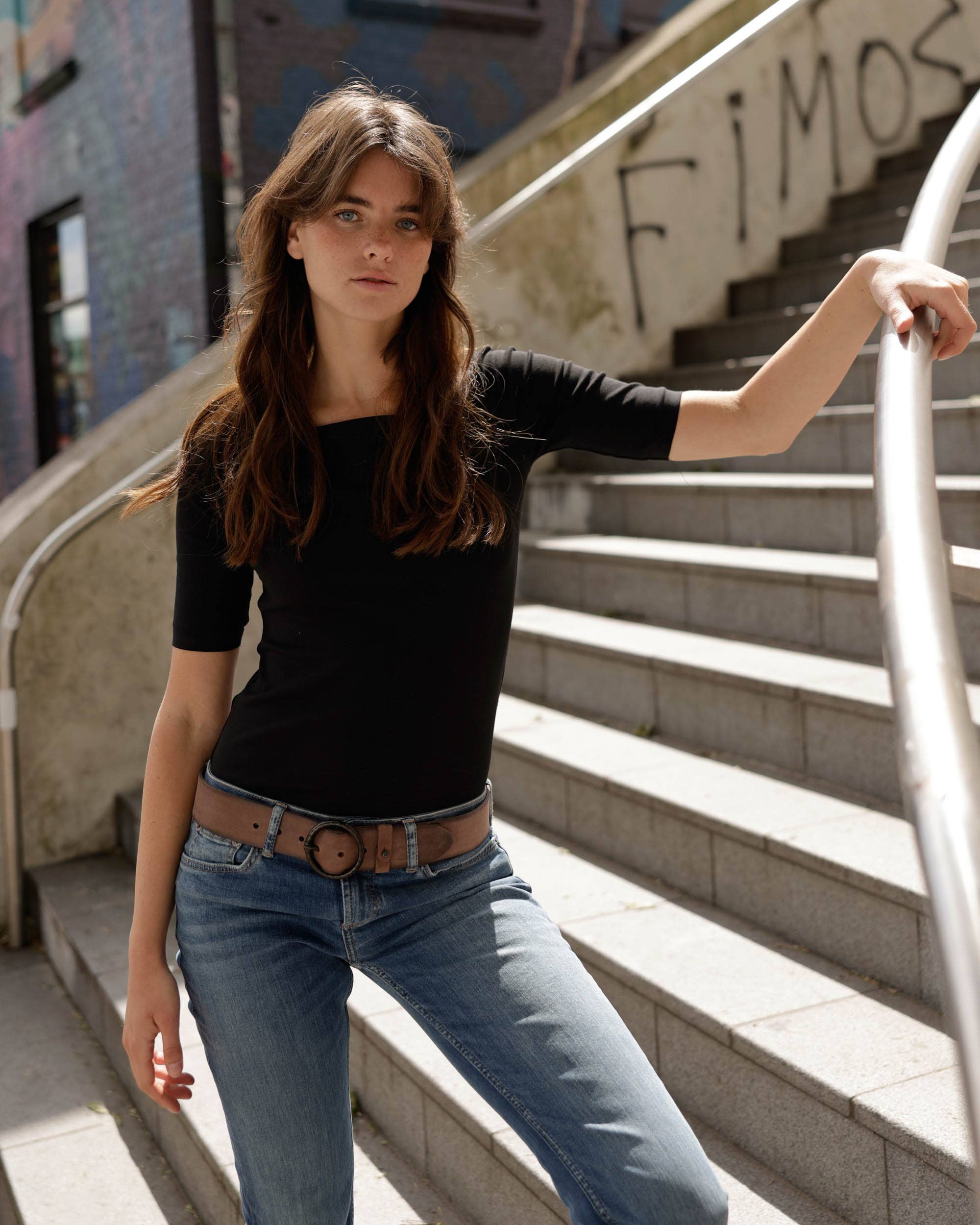 Pip | Vintage Full-Grain Leather Belt for Women