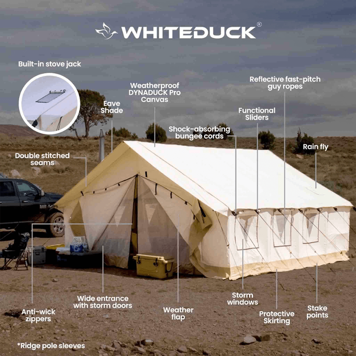 USED - 14'x16' Alpha Pro Wall Tent