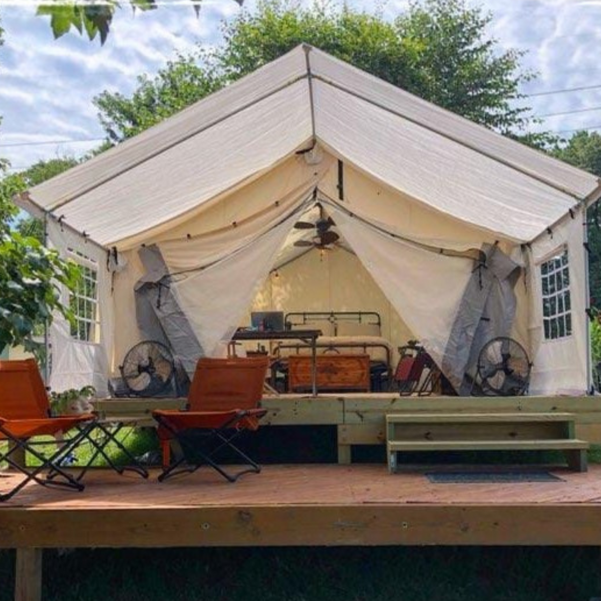 USED - 12'x14' Porch - Canvas Wall Tent