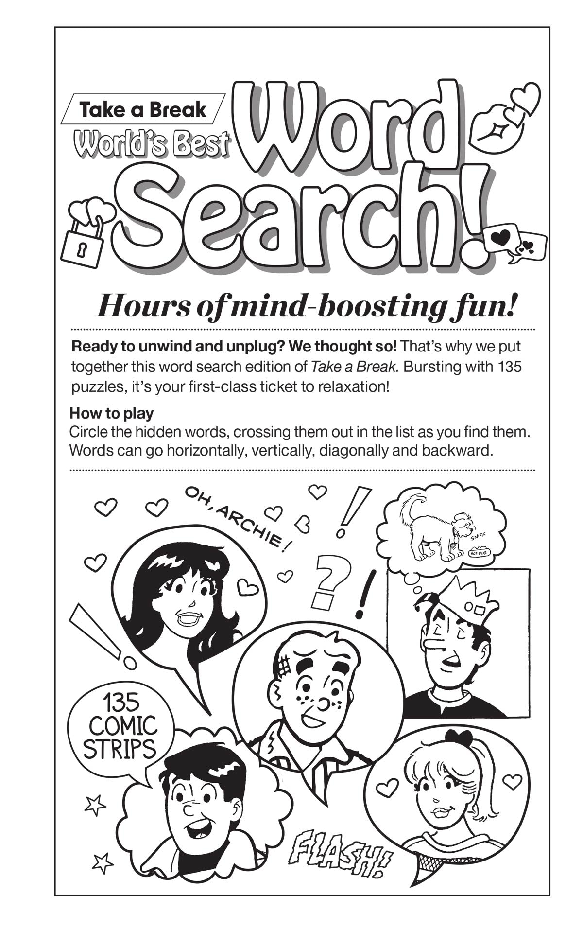 World’s Best - Word Search 25.01.08: Archie Valentine’s Day Edition, Packed With Over 144 Puzzles Starring Archie and his Friends, The Perfect Way To Unwind, Sharpen Your Brain, Relax, Unplug & More
