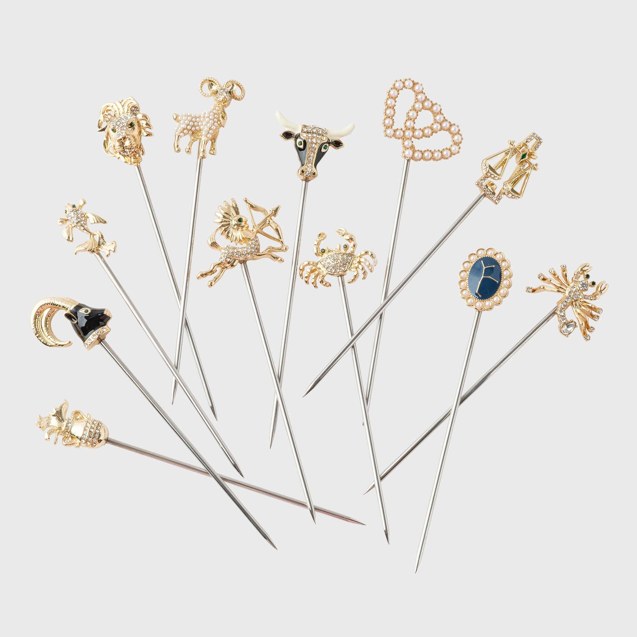 Zodiac cocktail pick gift set