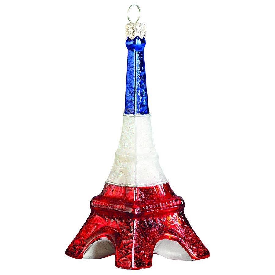 Eiffel Tower Ornament - French Flag Version