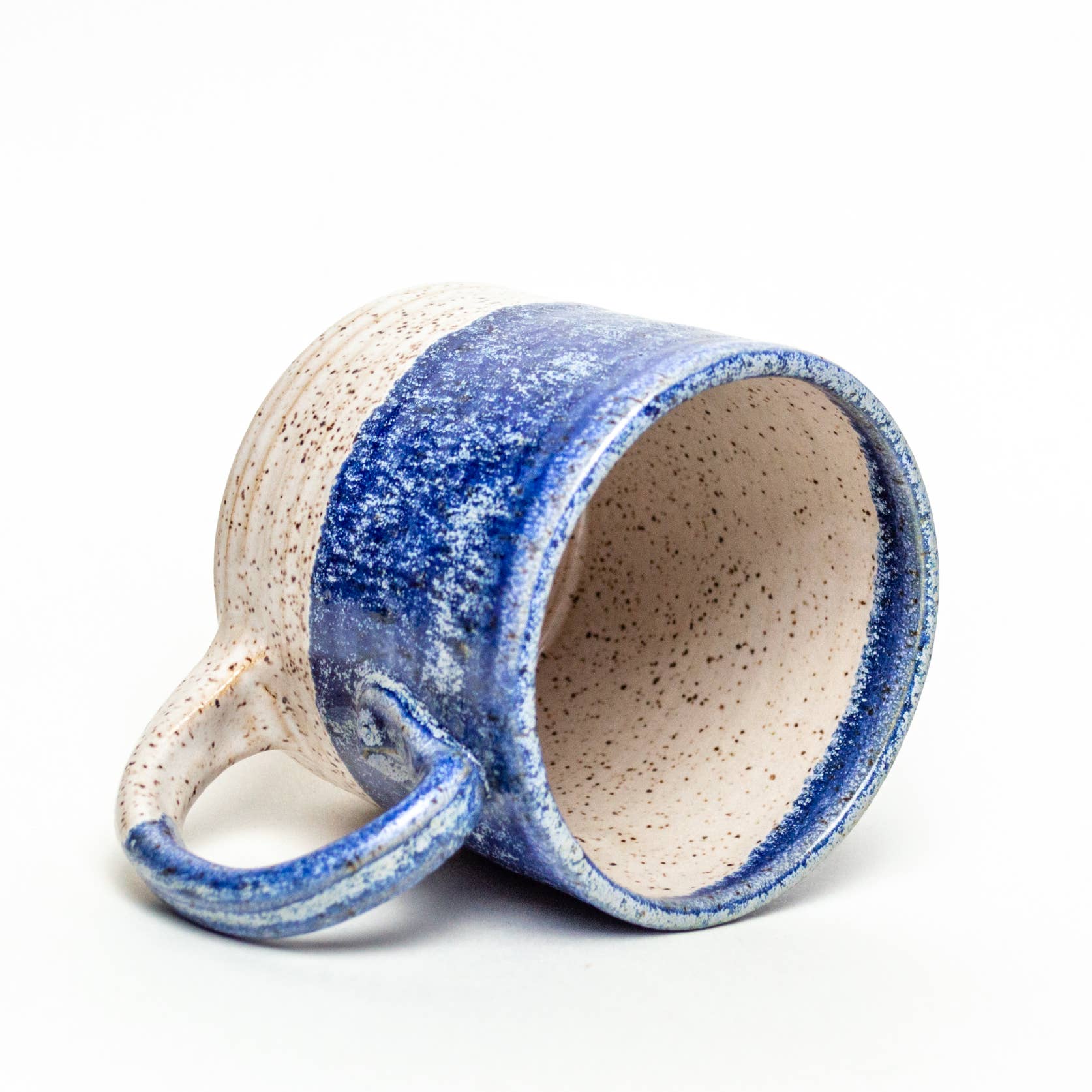 Blue Frost Hand-thrown, in Ohio, Ceramic 12-14 oz Mug