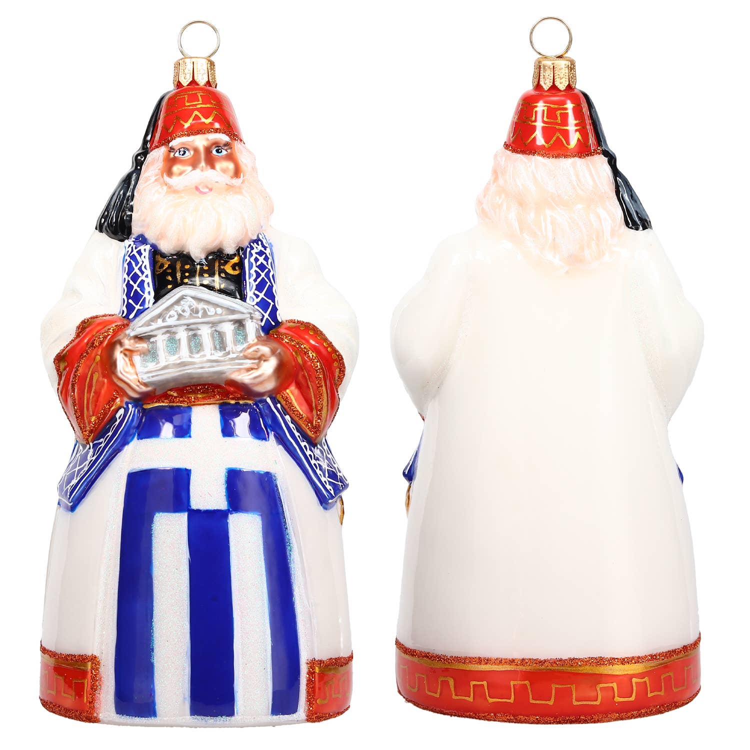 Greece Santa with Parthenon