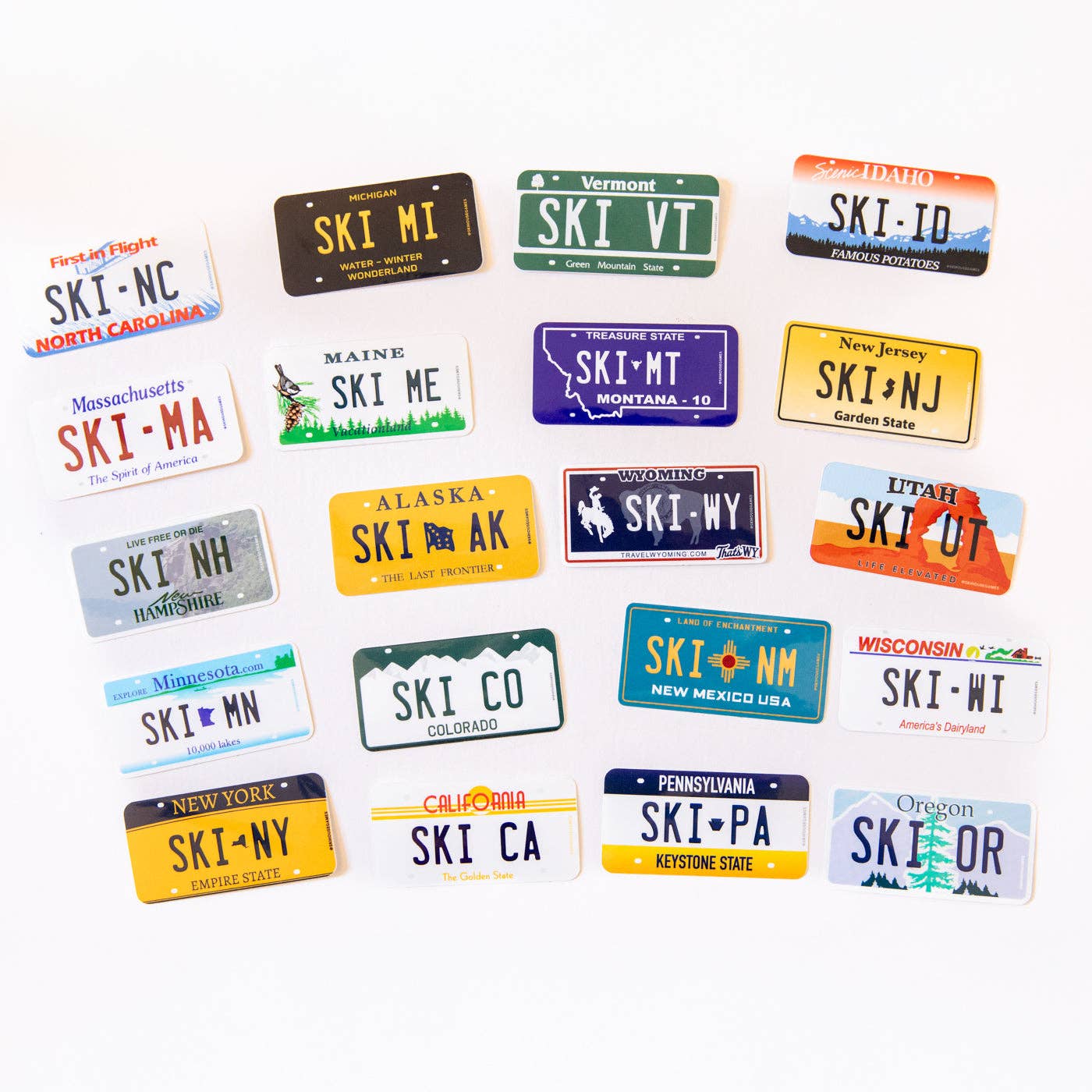 Ski NC - North Carolina License Plate Sticker