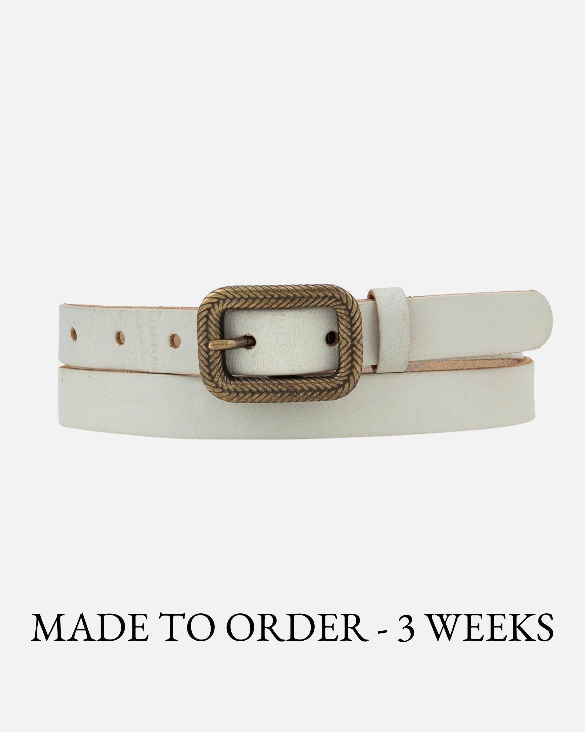 MADE TO ORDER Chelsy | Vintage Skinny Leather Belt