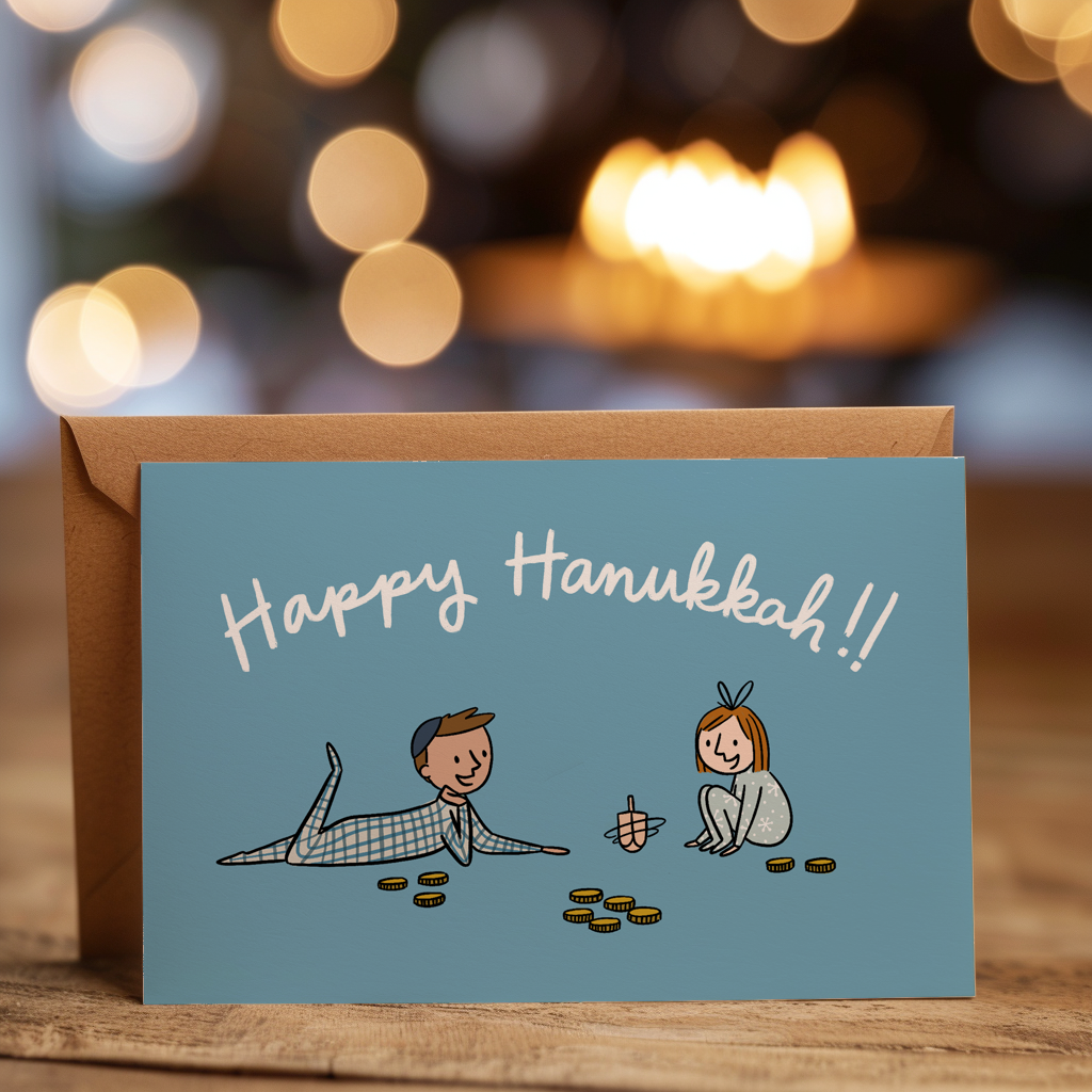 Happy Hanukkah Greeting Card