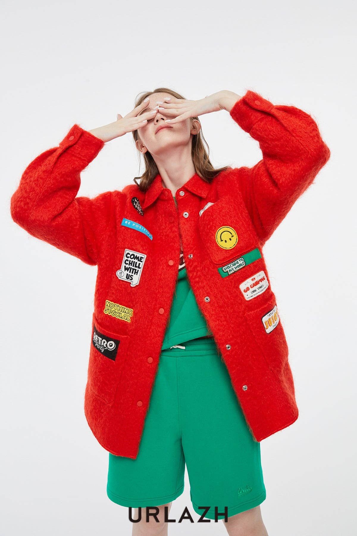 "Optimism & Positivity" Mohair Chore Jacket