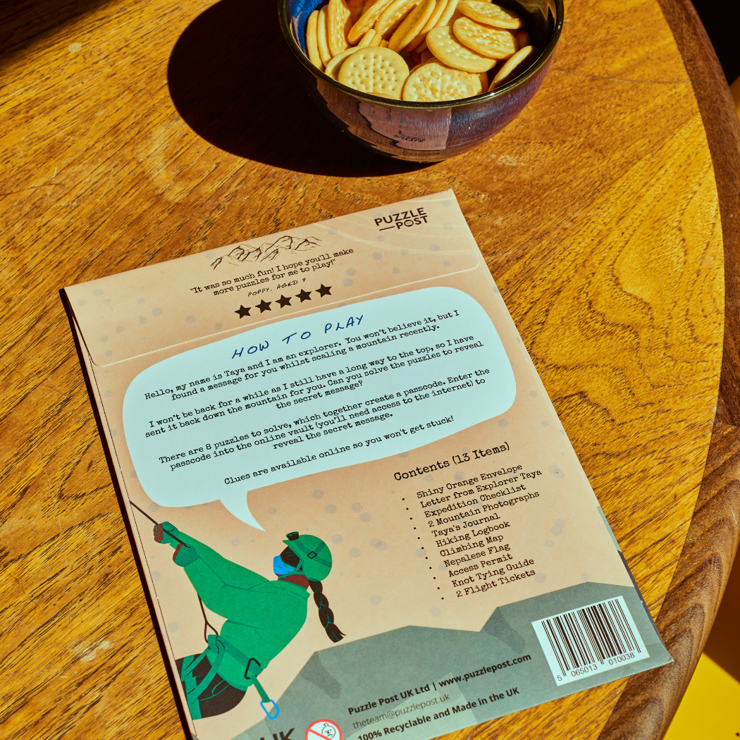 The Explorer - Children’s Escape Room (7-10) Board Game