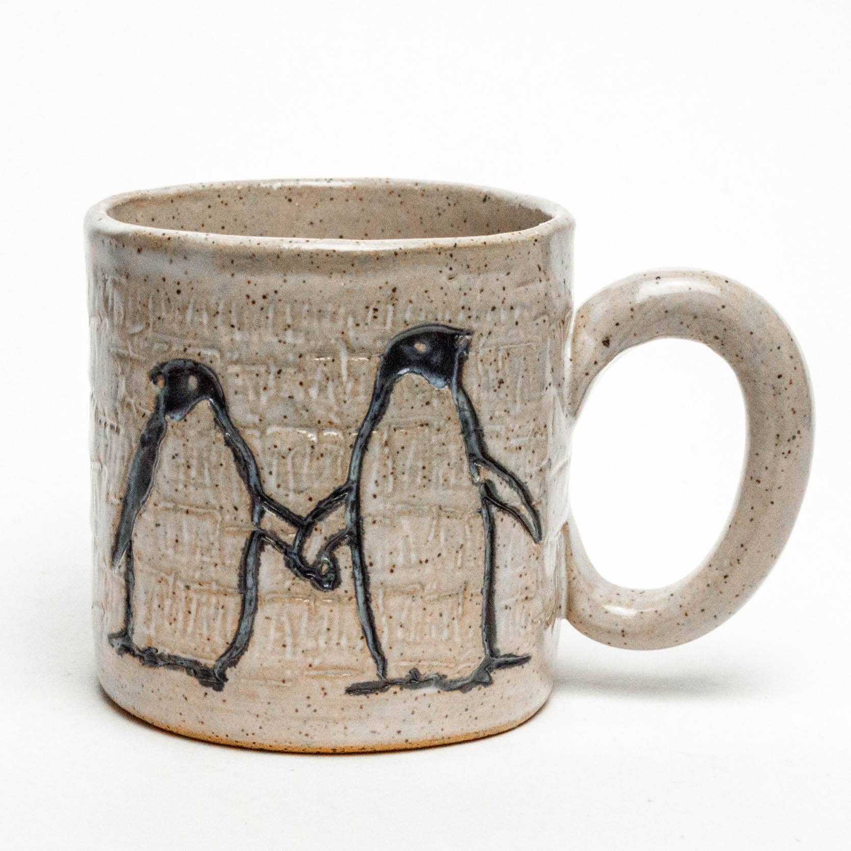 Penguin Pattern Design Handmade in Ohio Ceramic Mug, 10 oz