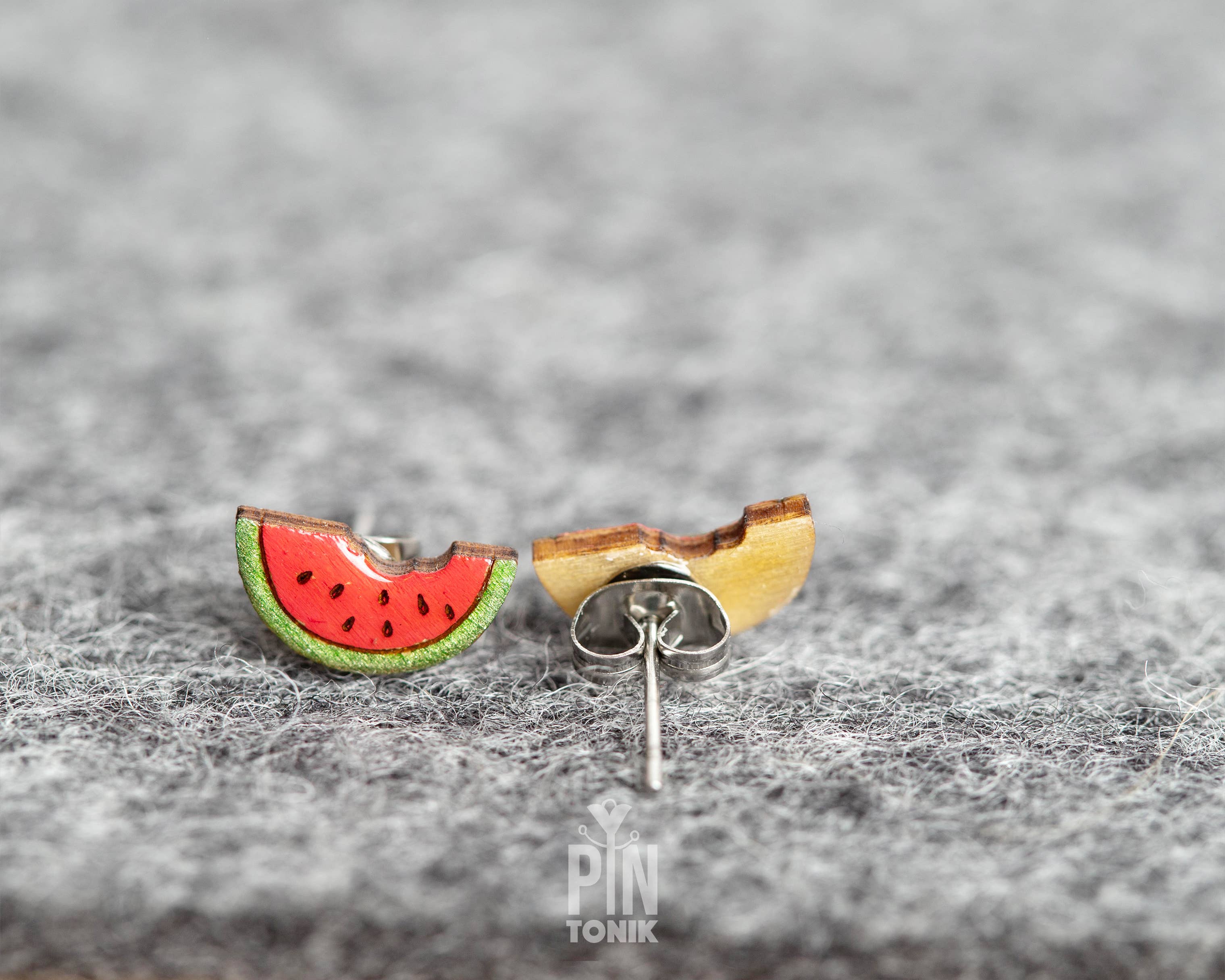 Watermelon Earrings - Funny Fruit Stud Earrings