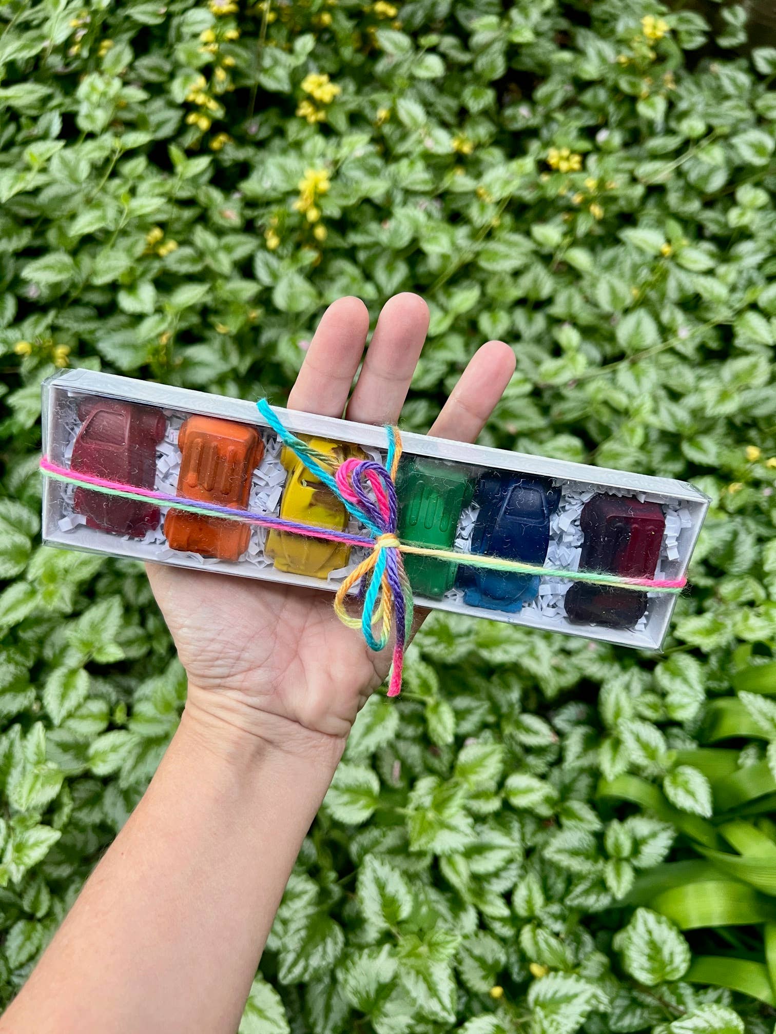 Car and Truck Rainbow Crayon Gift Box