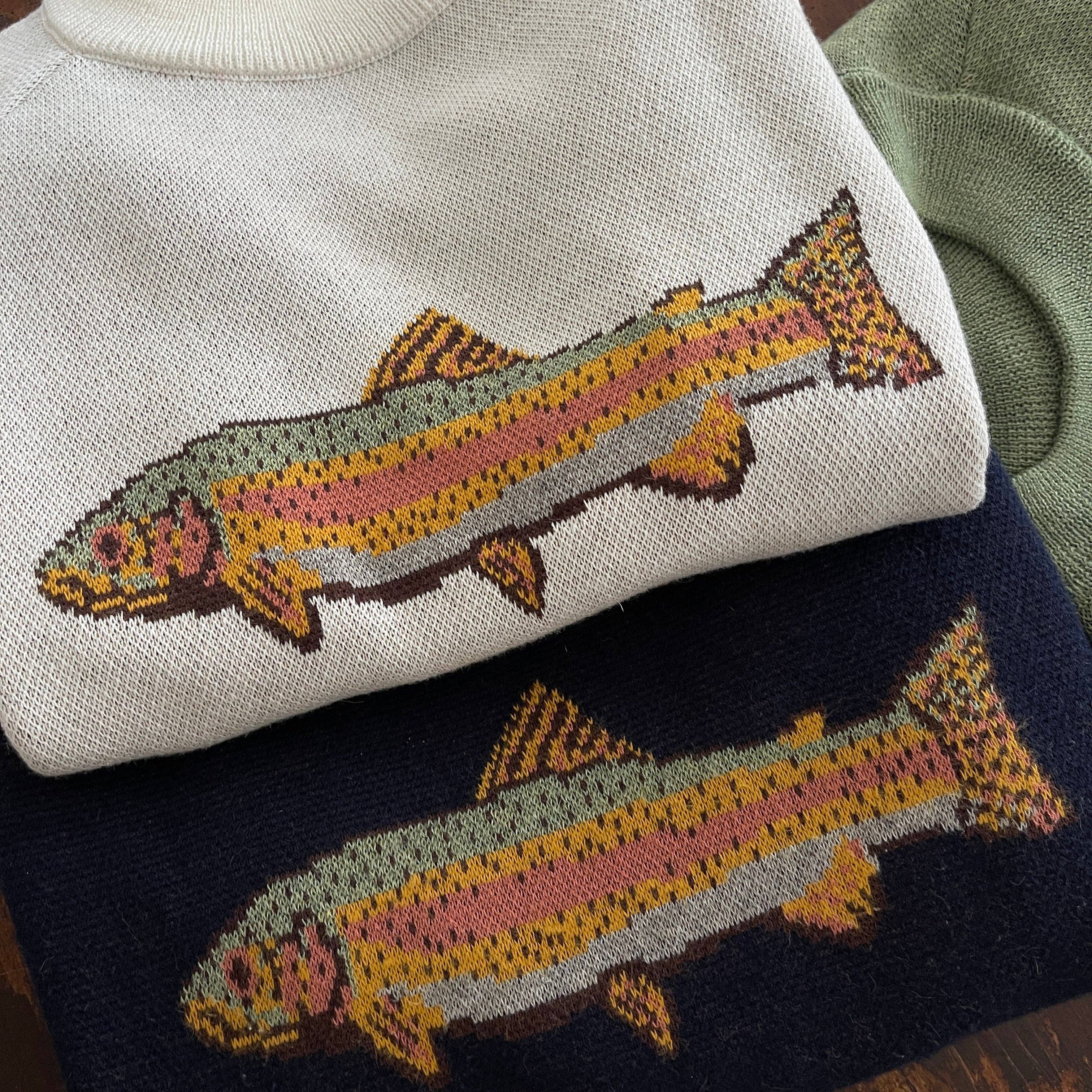 Fish Sweater Passport Blue