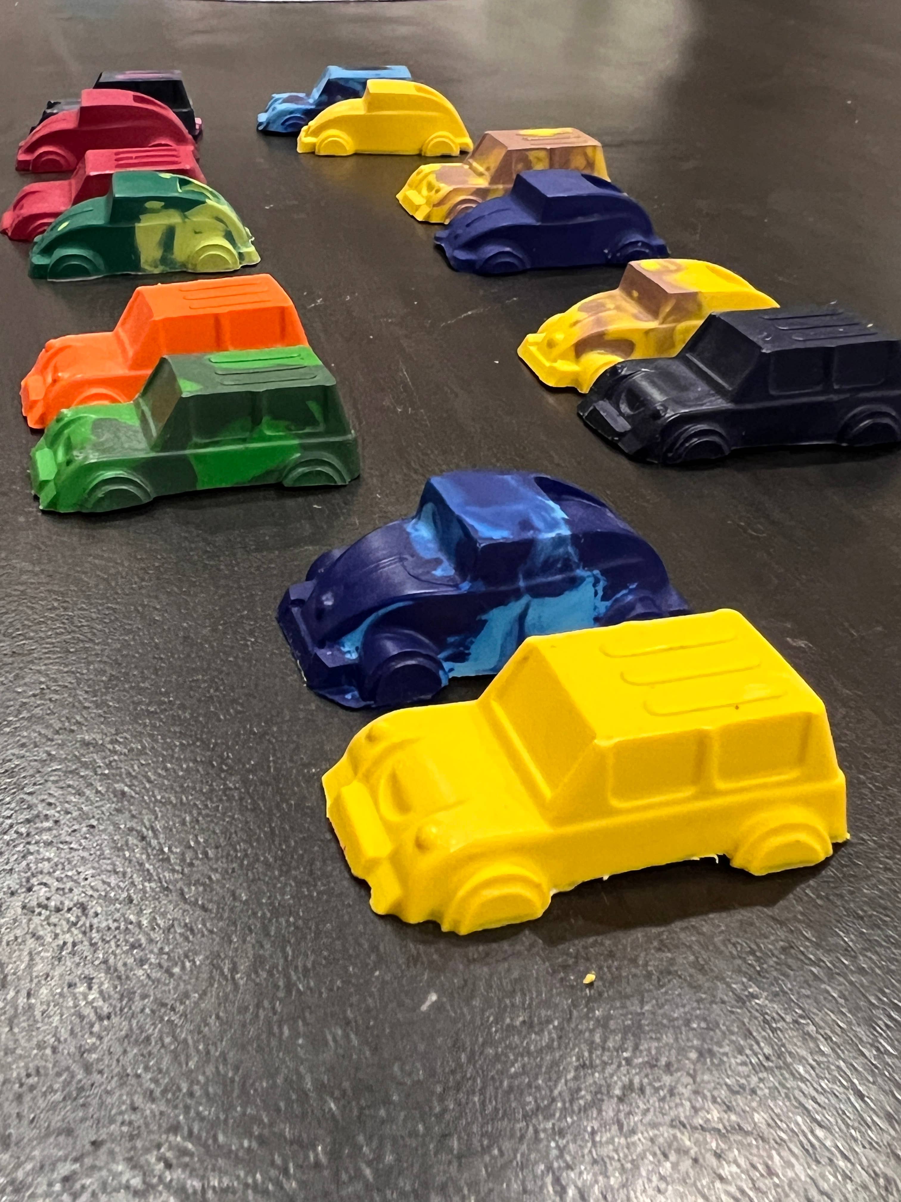Car and Truck Rainbow Crayon Gift Box