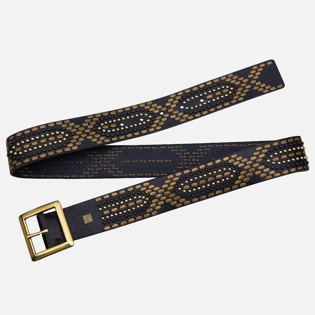 Daya | Studded Leather Belt Women - Embellished Belt