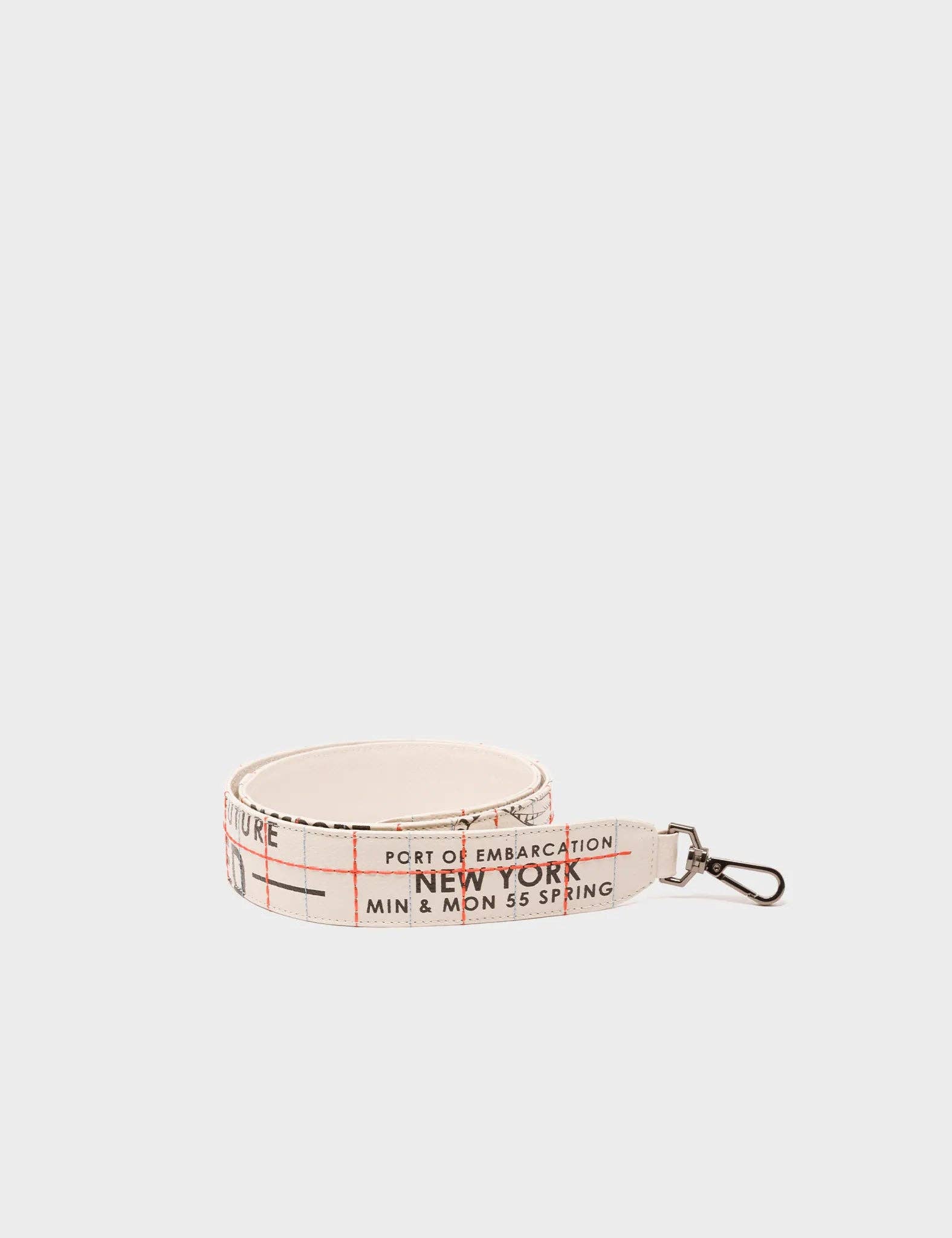Detachable Cream Leather Shoulder Strap - Kind Type Design