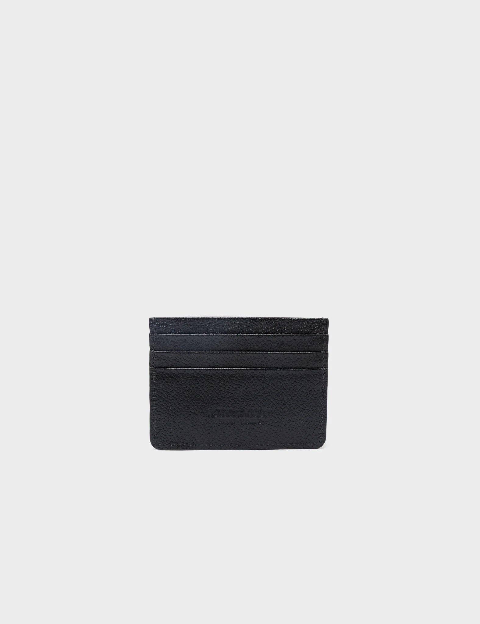 Filium Black Leather Cardholder - Look Up 👀