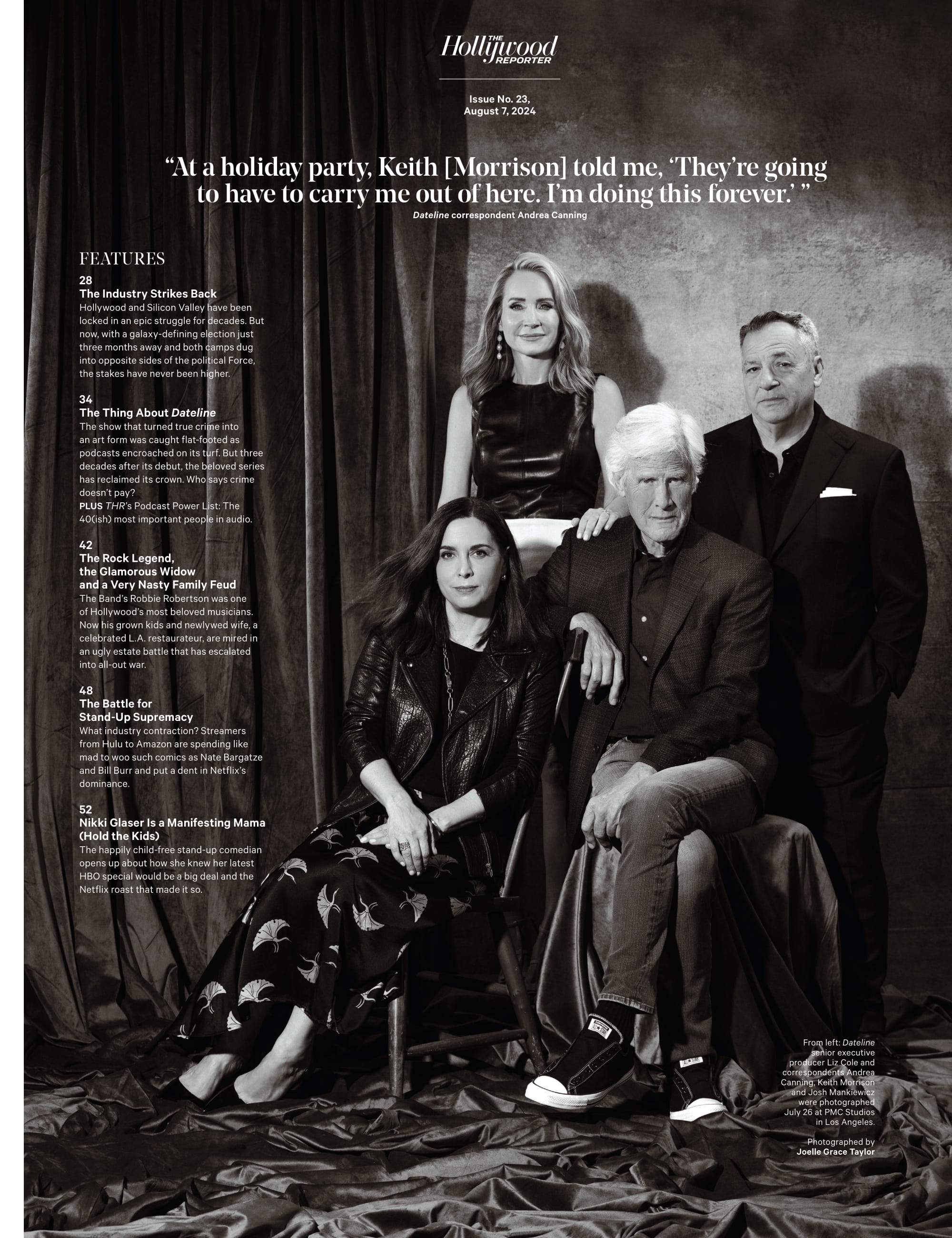 The Hollywood Reporter - 24.08.07 Edition: Hollywood Takes On Trump-Loving Tech Bros In Epic Election Battle, Robbie Robertson’s Family Feud, Streaming Battle For Stand-Up, House Of The Dragon & More!