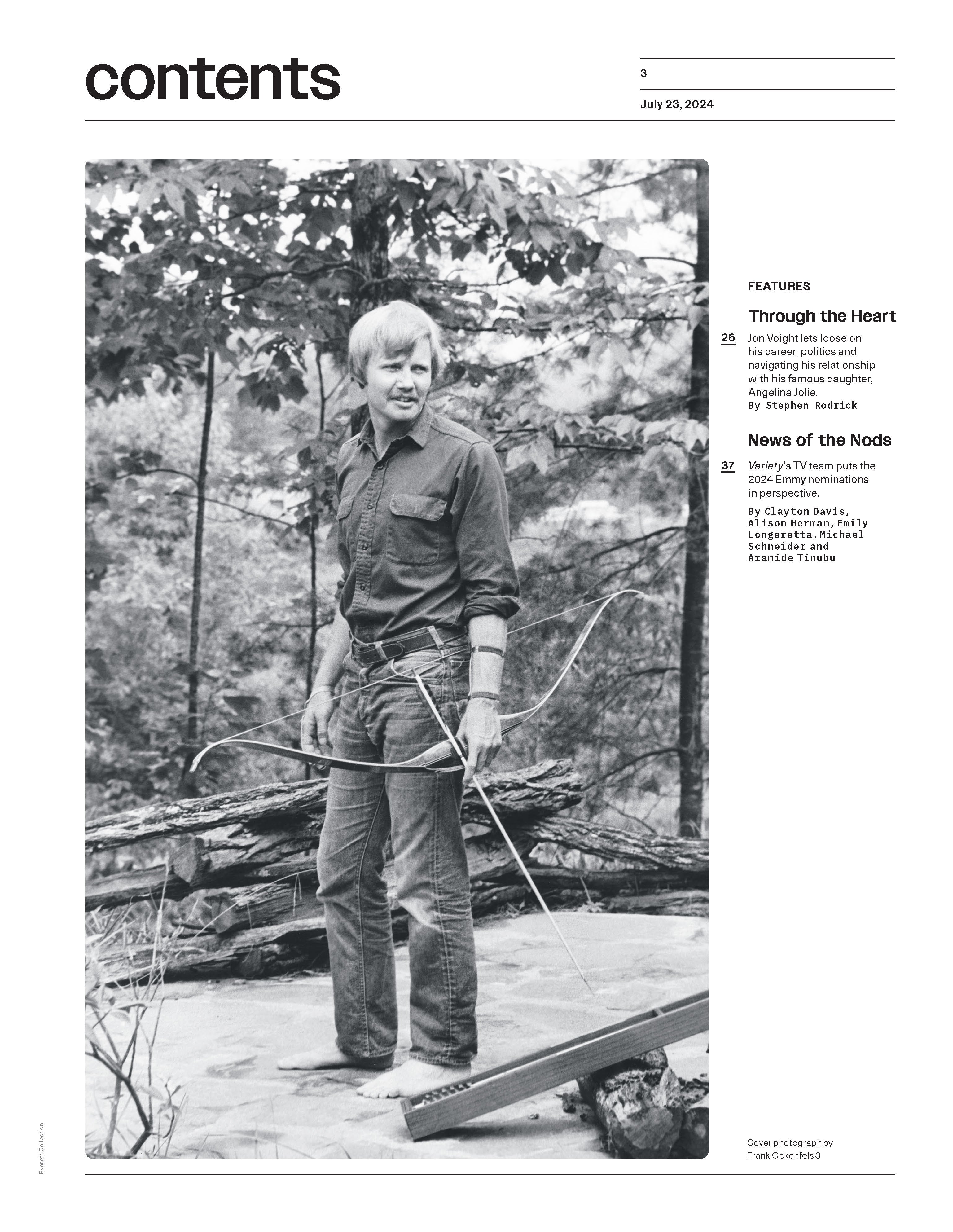 Variety - 24.07.23 Edition: Jon Voight Lets Loose On His Career, Politics & Relationship With Daughter Angelina Jolie, 2024 Emmy Nominations, Strikes In Paris, Kevin Feige Reflects On His Role & More!