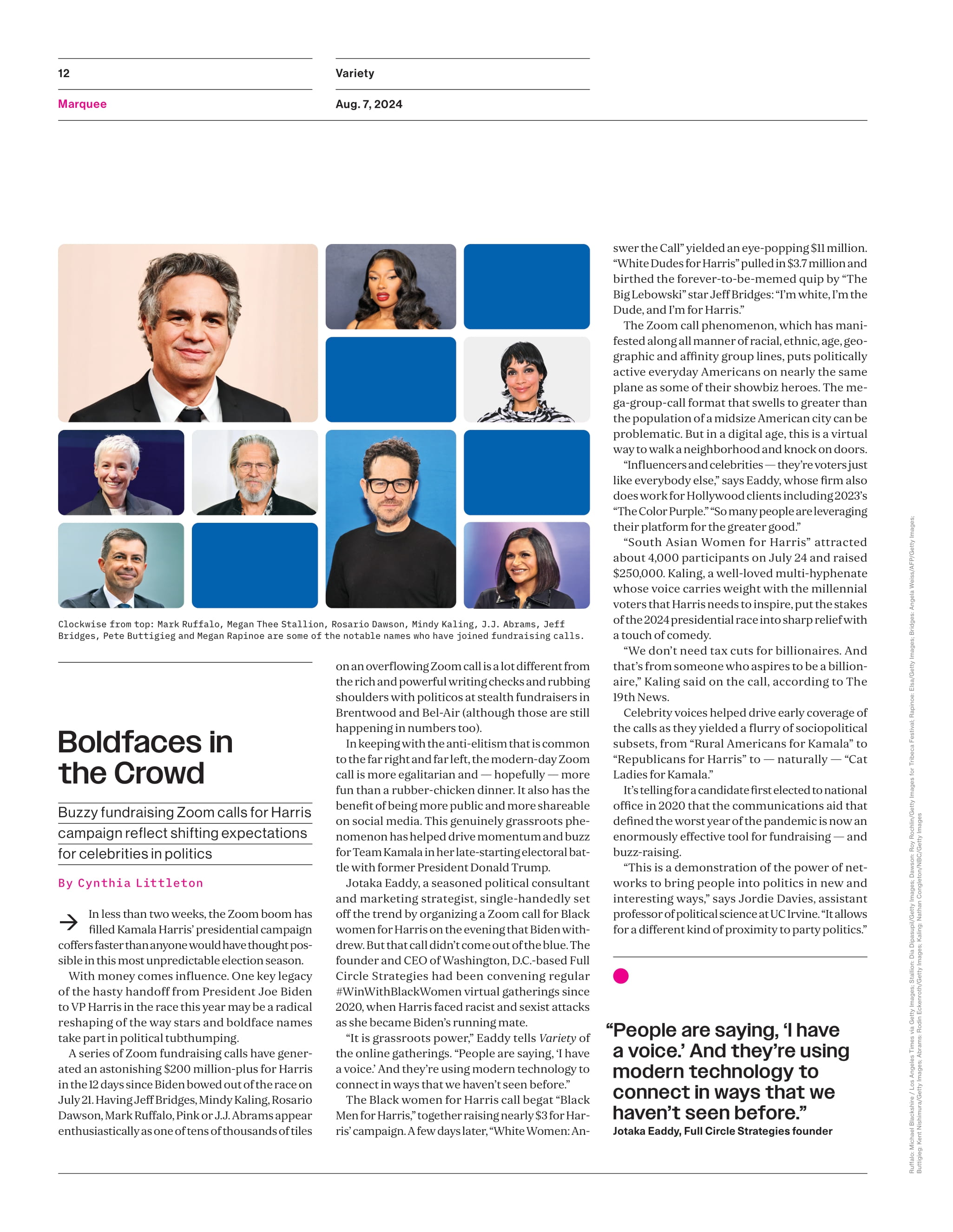 Variety - 24.08.07 Edition: Power Of Young Hollywood Featuring Sabrina Carpenter, Sadie Sink & Marcello Hernández, Daisey Edgar-Jones Joins A-list Actresses, Ariana Grande & Tom Cruise At The Olympics