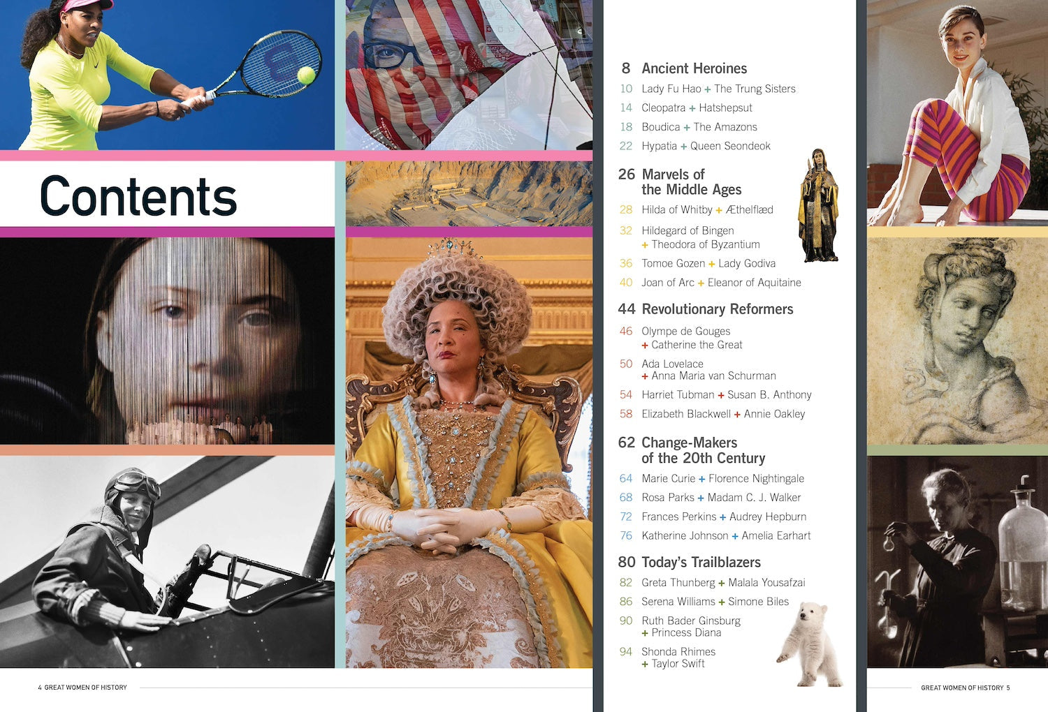 Women Who Changed the World - Female Heroes Throughout History, Cleopatra, Princess Diana, Rosa Parks, Serena Williams, Marie Curie, Greta Thunberg, Shonda Rhimes, Amelia Earhart, Taylor Swift & More!